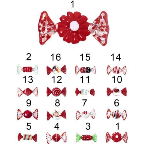 Candy Ornament Artificial Desktop Decor Mini Cute High Borosilicate Glass Sweety Decoration for Home Candy Ornament