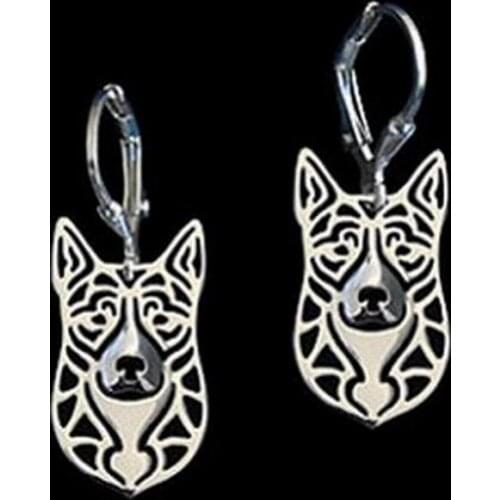 Womens Australian Cattle Dog Earrings Lovers Jewelry Alloy Pet Earrings