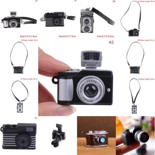 1 pcs DIY Toys Dolls Mini Simulation Camera for Doll Kids Toys Gift Car Key ring Bag Pendant Accessories
