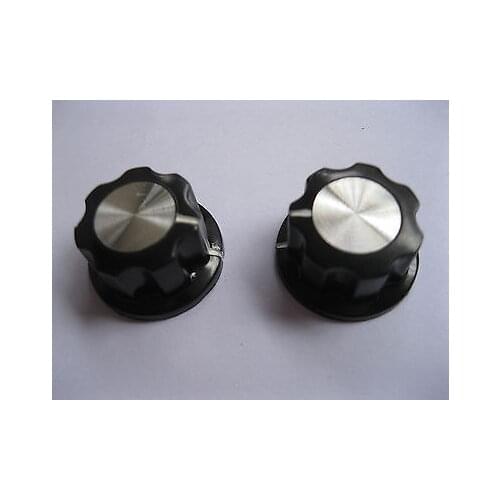 10 pcs Skirted Knob A02 For Standard Pots Black 23 D 14 H