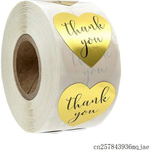 20 Roll THANK YOU Stickers Round Package Stickers Seal Labels for Bicycle Sticker Labels Stickers