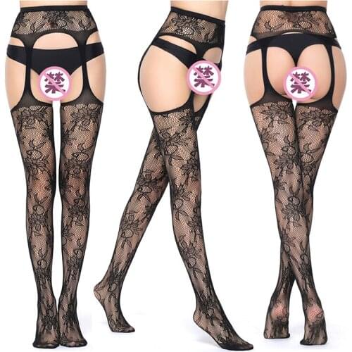 2021 Women Sexy Body Stocking Lace Soft Top Thigh High Stockings Fishnet Stockings Black Tights Fish Nets Plus Size Stockings