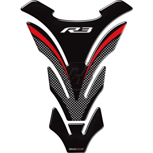 3D Motorcycle Tank Pad Protector Decal Stickers Case for Yamaha R3 YZF-R3 VS Tank