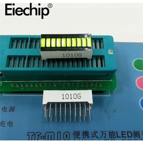 5pcs 10 segment light bar digital display green high quality display light bar CL1010G digital tube 10 segment 25x10mm green LED