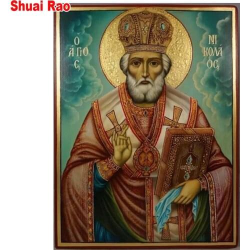 St Nicholas diamond embroidery 5d diy diamond painting full,square,round,diamond mosaic religion icon home decor