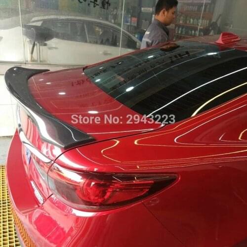 Car Acessories Carbon Fiber Rear Roof Spoiler Wing Tail Trunk Boot Lip Wing For Mazda 6 Atenza Spoiler 2015 2016 2017 2018 2019