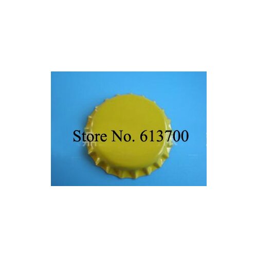 Free Shipping Yellow Bottle Caps for DIY jewelry Accessories Crown Cap Metal Bottle CapsTinplate Caps 2000 pcs/lot