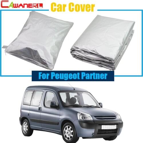 Cawanerl Free Shipping ! Car Cover Auto UV Anti Sun Snow Rain Resistant Protection Cover Dust Proof For Peugeot Partner