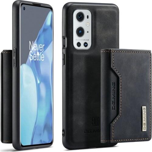 Case For OnePlus 9 Pro 9R 9 Luxury Leather Wallet Magnetic Flip Cover For Shockproof Flip Slot Stand Holder Cover
