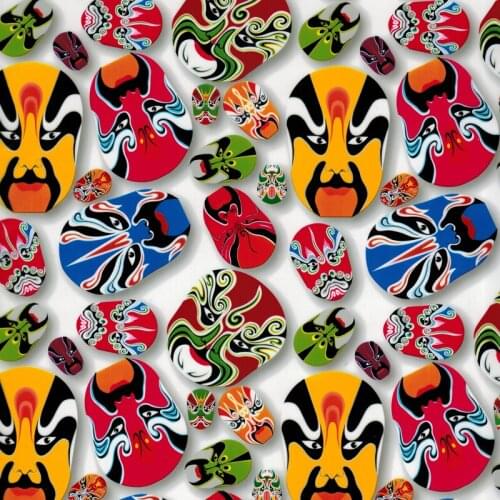 CSCY1033 0.5m wide hydrographics film 50 squrae meters Chinese Style Drama Face water transfer vinyl