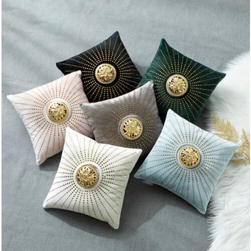 Middle East Luxury Ceramic Incense Burner Pillow Censer Holder Creative Golden Cushion Living Room Bedroom Home Decor 30*30cm