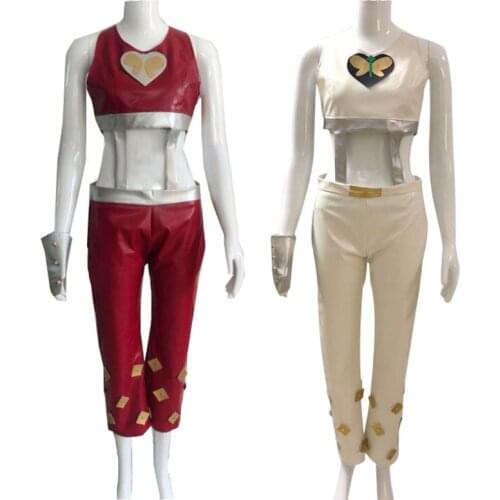 JoJos Bizarre Adventure Jolyne Cujoh Jolyne Kujo Cosplay Costume Halloween Uniform Outfit Whole Set Custom Made Any Size