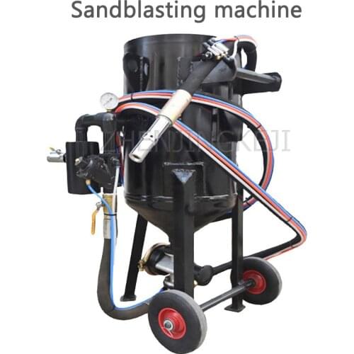 Small Sandblasting Machine Steel Structure Rust Removal Refurbish High Pressure Sandblasting Tank Mobile Sand Equipment 11KW