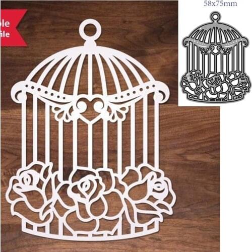 Metal Cutting Dies Cut Mold birdcage Decoration Scrapbook Paper Craft Knife Mould Blade Punch Stencils