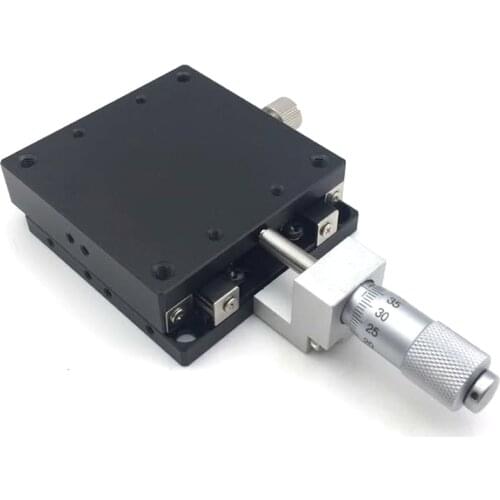 X-Axis Knob Micrometer Micro-adjusting Frame LGX40-L/R/C LGX60 Precision Steel Bar Ball Guide Type Manual Displacement Platform