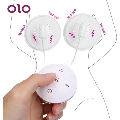 OLO 10 Mode Erotic Nipple Vibrator Breast Stimulator Nipple Sucker Massager Pump Sex Toys for Woman Adult Sex Products