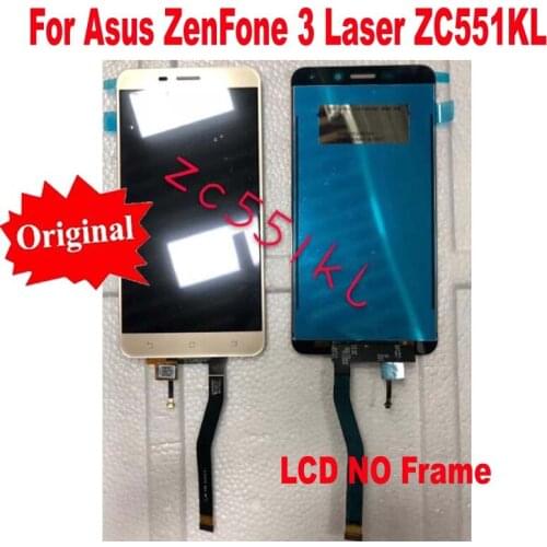 Original Best Working LCD For Asus ZenFone 3 Laser ZC551KL Z018D Display Touch Screen Digitizer Panel Assembly Sensor + Frame