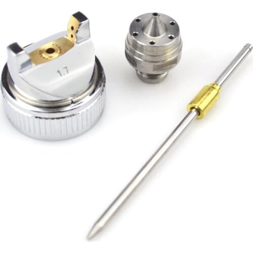 HVLP Spray Gun 1.4mm/1.7mm/2.0mm Nozzle Replace Nozzle Kit Set For HVLP Spray Gun H-827 Hand Pneumatic Manual Spray Paint