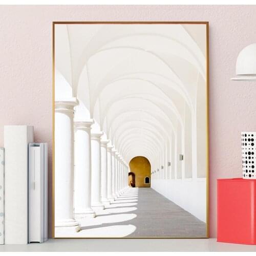 Building Nordic Poster Corri Posters And Prints Corridor Wall Art Canvas Painting Wall Pictures For Living Room Cuadros Unframed