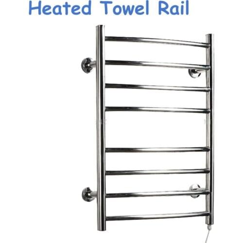 220V/110V Heated Towel Rail Holder Bathroom AccessoriesTowel Rack Stainless Steel ElectricTowel Warmer Towel Dryer 80w