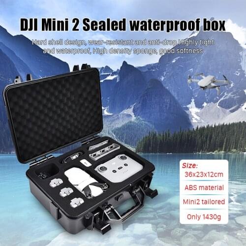 DJI Mini 2 Portable Carrying Case Storage Bag Hard shell ABS Explosion-proof Waterproof Large Capacity Case for DJI Mavic Mini 2
