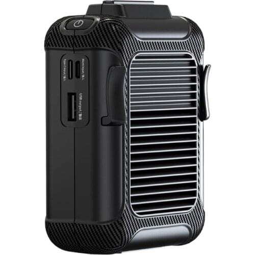 Hands Free Neck Fan Portable Mini USB Rechargeable Sports Wearable Lanyard Fan Cooler 3 Speed Adjustable for Outdoor Ind