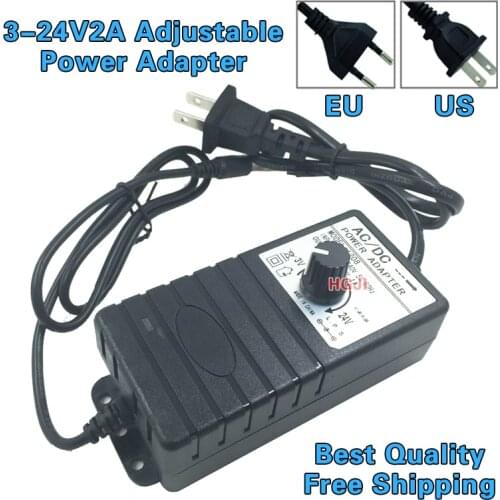 Adjustable Power Adapter 3V-24V 2A governor Adapter Motor Speed Controller 3.3V 4A 16.5V 16.8V 8V3A 19v LED Strip power supply