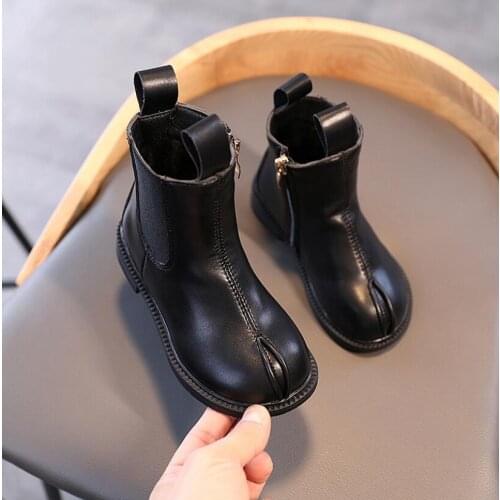 PU Leather School Boys Shoes Fashion Snow Boots 2020 Children Girls Short Martin Boots Children Boots Casual Fall Winter