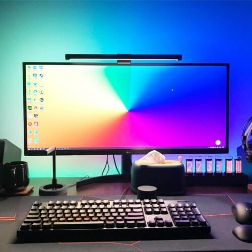 Ambient WS2812B RGB USB LED Strip Light Computer Desktop PC Screen Backlight Lighting ws2812 Tape Ribbon 1M 2M 3M 4M 5M