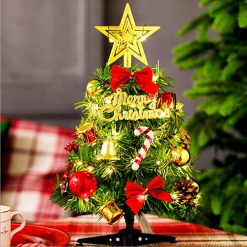 50Cm Leds Nightlight Mini Christmas Tree Ornaments Party Holiday Supplies Desktop Xmas Tree for Home Navidad Decorations Gifts