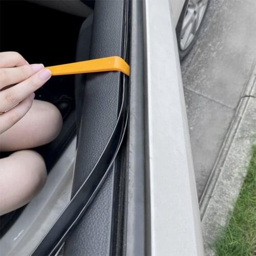 DIY Car V Type Seal Strips Rubber Auto Side Door Glass Styling Mouldings Car Window Sealant Weatherstrip Automobiles Accessories