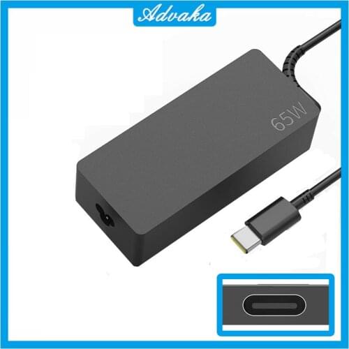 20V 3.25A 65W Type C AC Charger Power USB C Laptop Adapter For Lenovo ThinkPad X1 Carbon 2017 2018 T580 E580 X280 E485 A485 T480