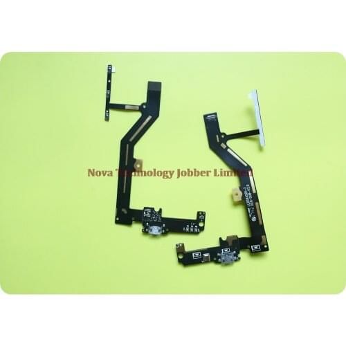 Wyieno 10Pcs/Lot For BQ Aquaris M4.5 Charging Port Board Charger Flex Cable Phone Parts Dock Power Volume Microphone Plug