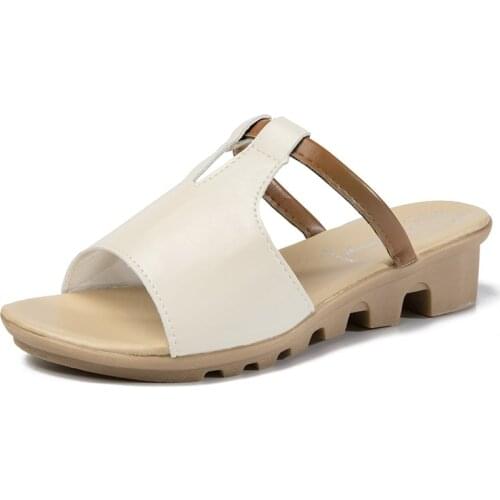 PUPUDA Women Sandals PU Leather Shoes Lady Wedges Comfortable Platform Slippers Women Sole Ladies Casual Soft Sandal Summer 2021