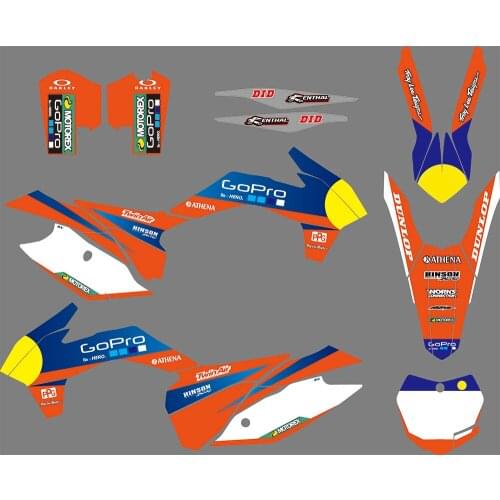 0886 Motorcycle Team Graphic & Backgrounds Decal Sticker Kits for KTM SX XC 125-450F 2013 2014 2015