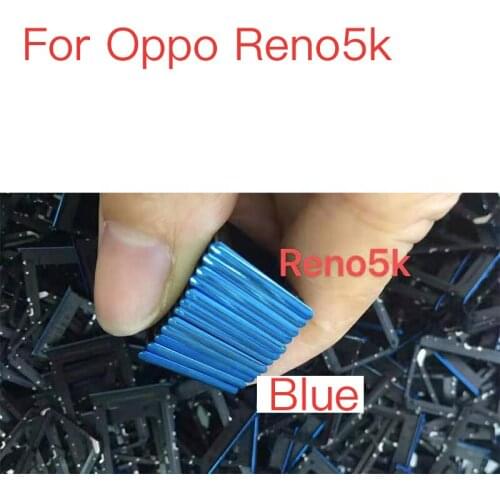 1pcs NEW Sim Tray Holder For OPPO Reno5k Reno5 k Reno 5k SIM Card Tray Slot Holder Adapter Socket Repair Parts