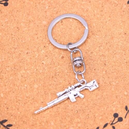 20Pcs sniper rifle gun Keychain Novelty Gadget Trinket Souvenir Christmas Gift Keychain Drop Shipping