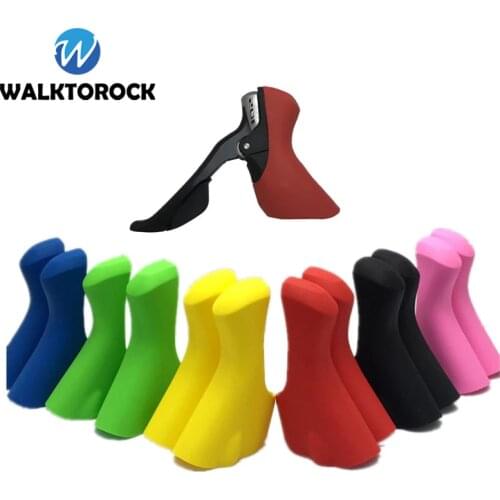 Bicycle Handlebar Dual Control Lever Bracket Cover Brake Shift Lever Silica Gel Covers for Shimano 105 ST-4700 5800 6800