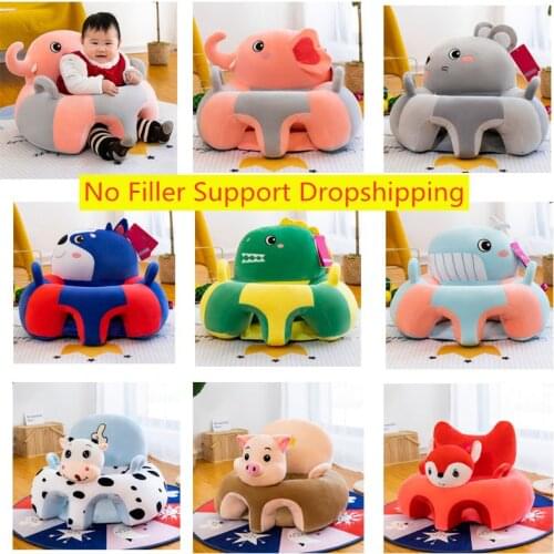 2021 Baby Sofa Support Seat Cover Plush Chair Learning To Sit Comfortable Toddler Nest Puff Washable without Filler Cradle Chair