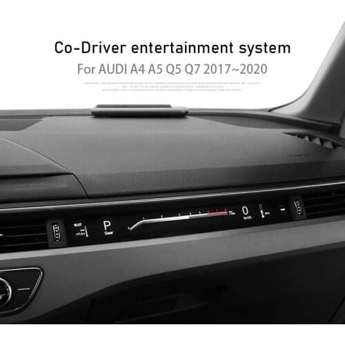 For Audi A4 A5 Q7 2017~2020 Copilot information system Co driver multimedia player passenger side virtual cockpit