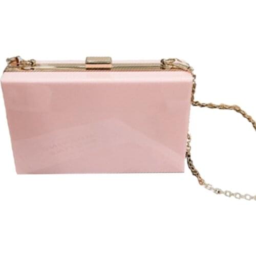 Women Lady Acrylic Handbag Evening Clutch Bridal Wedding Party Prom Wallet Purse