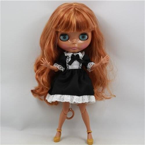Blyth apron dress,Black dress Suitable for icy,blyth doll,joint doll