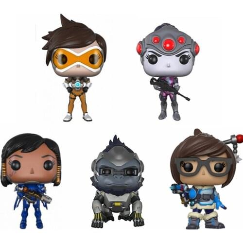 OW Rye Pioneer Tracer #92 WIDOEMAKER #94 PHARAH #95 WINSTON #97 MEI #180 Soldiers Action Model Figure Toy for Kid Gift