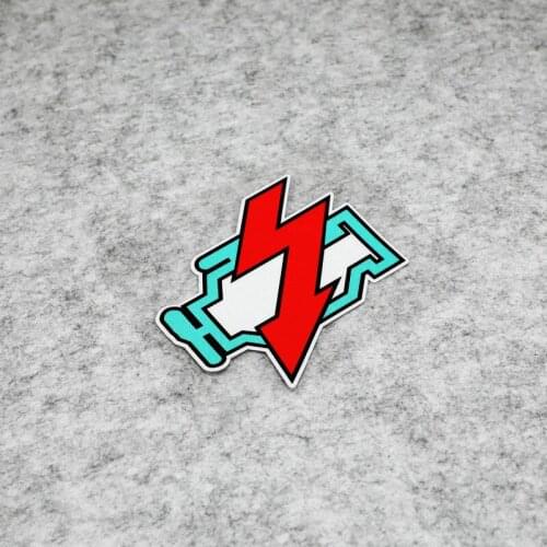 NO.S251 GalonDeco Creative Reflective Sticker Engine Fault Lamp JDM HF Car Modification Stickers and Decals Car Styling Adesiv