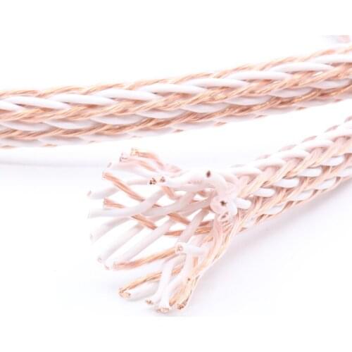 Free shipping 12TC 5N pure copper speaker cable hifi audio bulk cable speaker wire