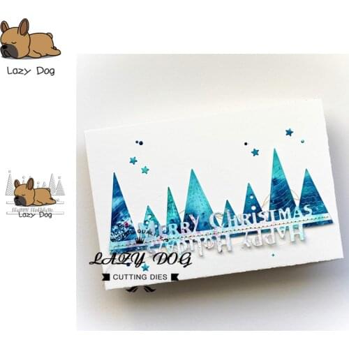 Christmas Tree Celebration Metal Cutting Dies Scrapbooking Stencil Craft Embossing Die Cuts Card Making New Dies For 2019