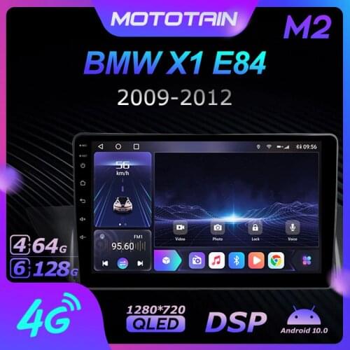 Mototain Android 10.0 6G+128G Car Radio Stereo for BMW X1 E84 2009 - 2012 Auto Audio GPS 4G LTE System head unit 1280*720