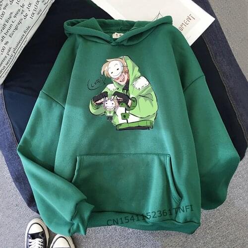 Dream Hoodies Green Dreamsmp Ersey Men Funny Print Haikyuu Japanese Sweatshirt Versized Streetwear Tracksui Sudadera Capucha