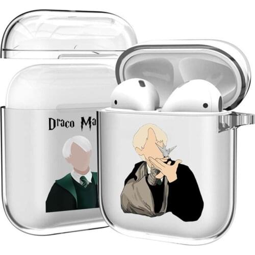 Cute Cartoon Draco Malfoy Soft Transparent Case For Apple AirPods 2 1 Pro 3 Silicone Bag Wireless Bluetooth Earphone Box Cover
