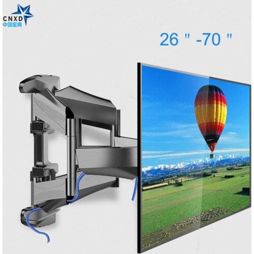 Full Motion TV Wall Mount Contemporary Designed Super-Strength LCD Bracket Adjustable Articulating Stand TV Arm for 26"-70"